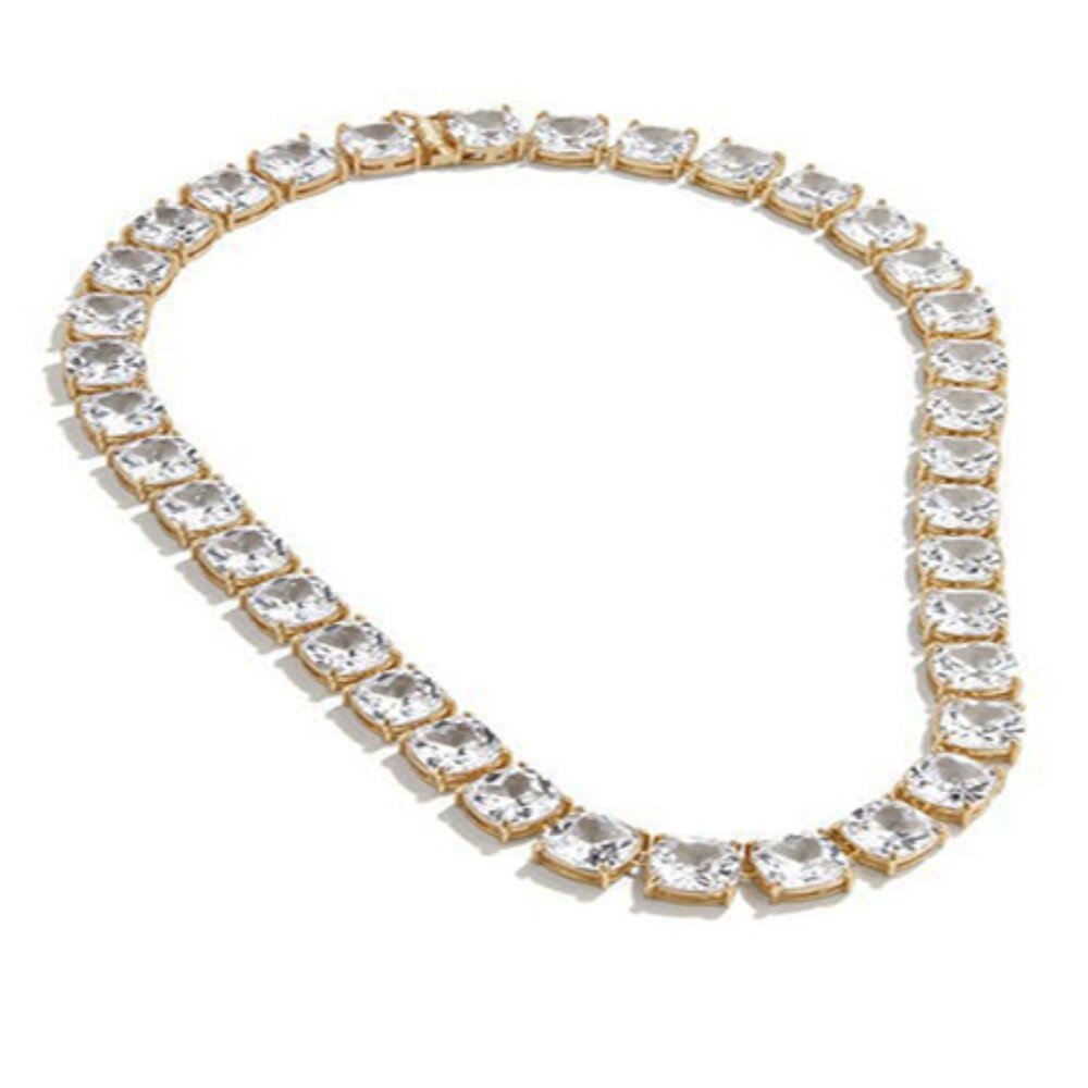 Baublebar Olivia Cubic Zirconia Collar Necklace in Gold Tone